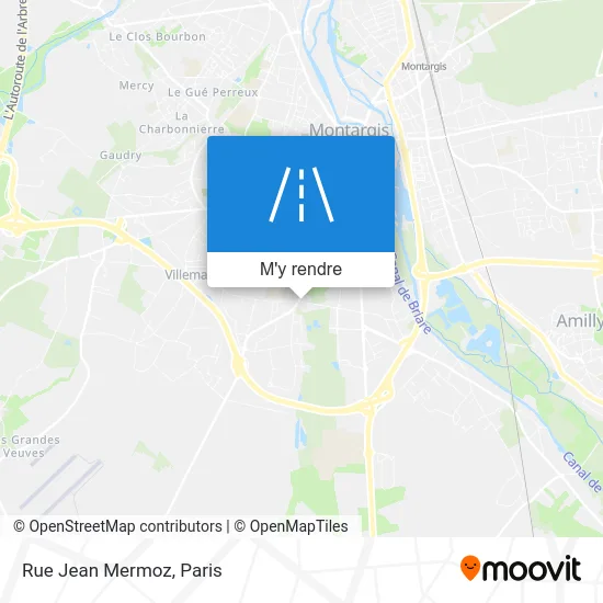Rue Jean Mermoz plan