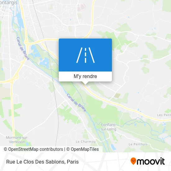 Rue Le Clos Des Sablons plan