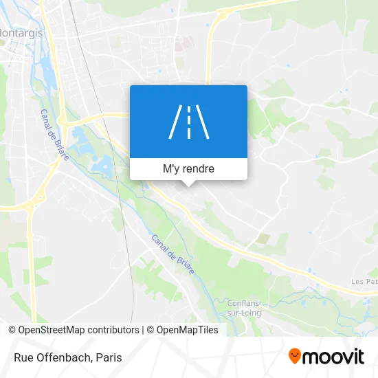 Rue Offenbach plan