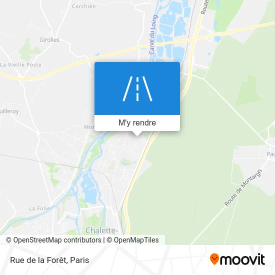 Rue de la Forêt plan