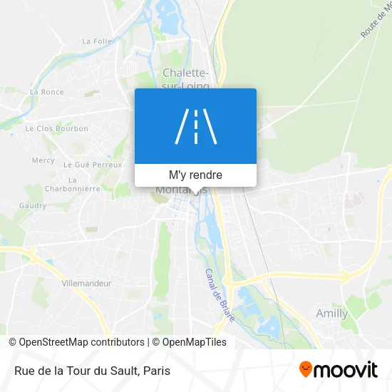 Rue de la Tour du Sault plan