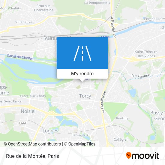 Rue de la Montée plan
