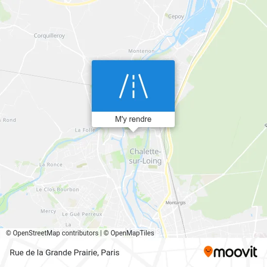 Rue de la Grande Prairie plan