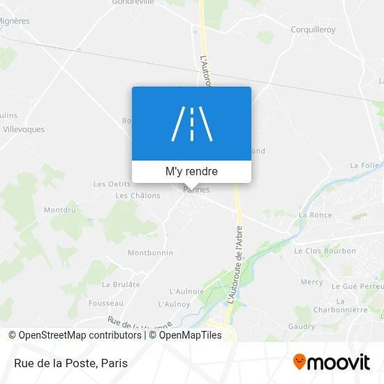 Rue de la Poste plan