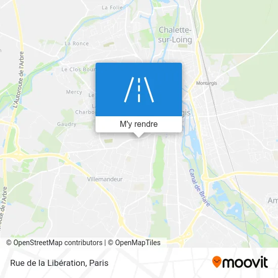 Rue de la Libération plan