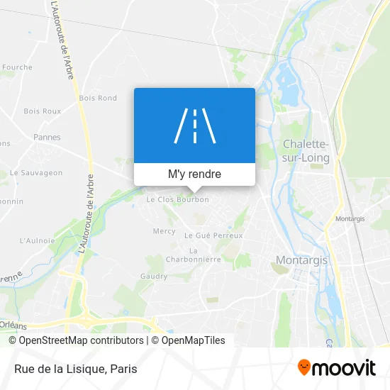 Rue de la Lisique plan