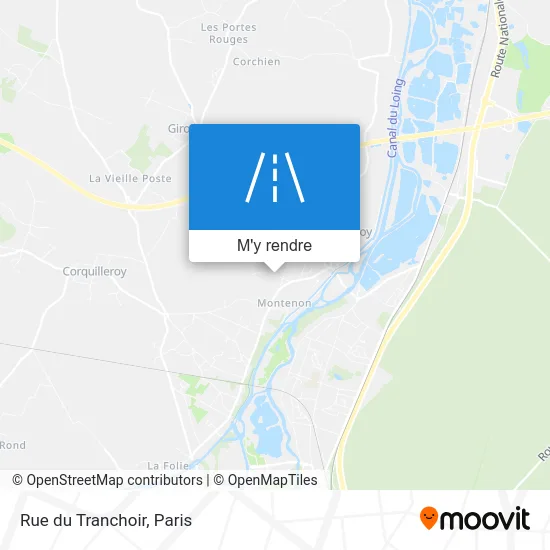 Rue du Tranchoir plan