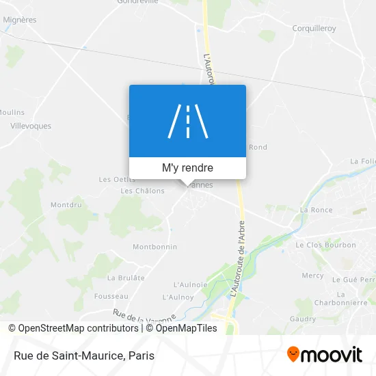 Rue de Saint-Maurice plan