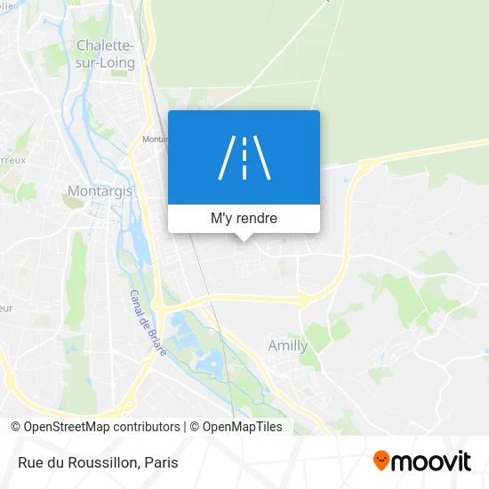 Rue du Roussillon plan