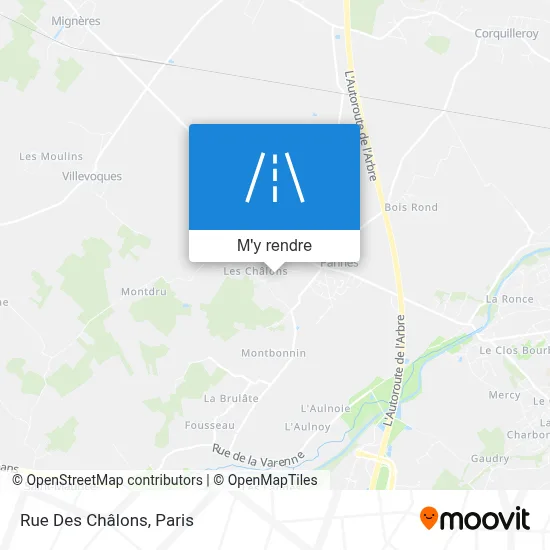 Rue Des Châlons plan
