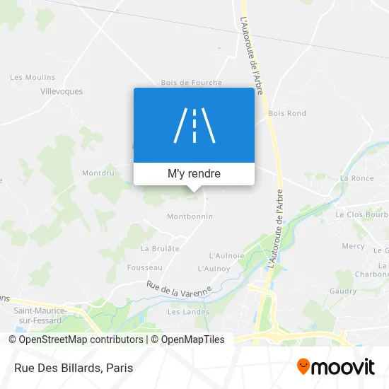 Rue Des Billards plan