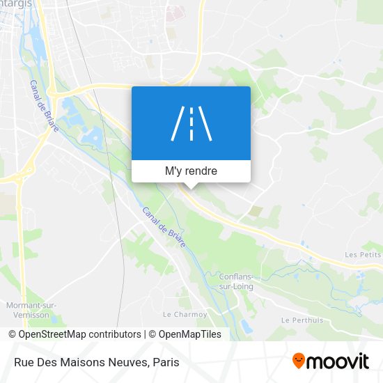 Rue Des Maisons Neuves plan