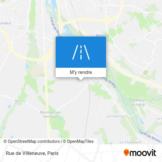 Rue de Villeneuve plan