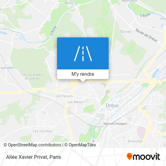 Allée Xavier Privat plan