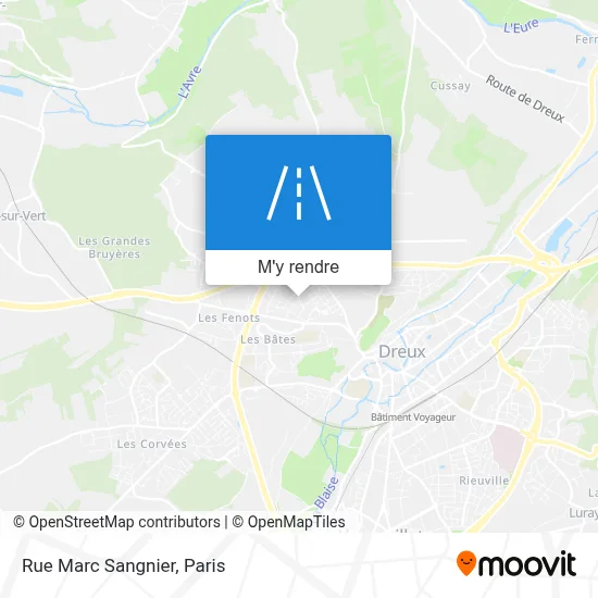 Rue Marc Sangnier plan