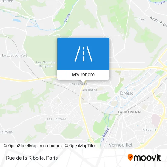 Rue de la Ribolle plan