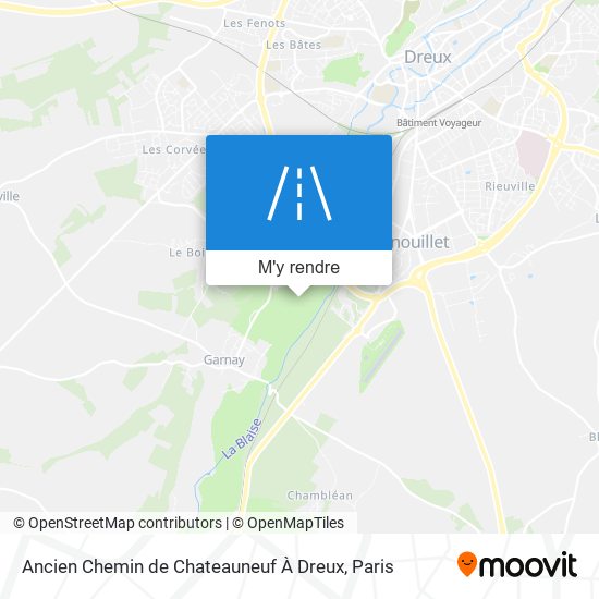 Ancien Chemin de Chateauneuf À Dreux plan