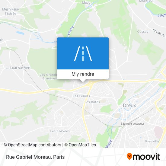 Rue Gabriel Moreau plan
