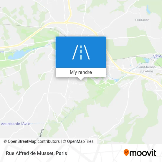 Rue Alfred de Musset plan