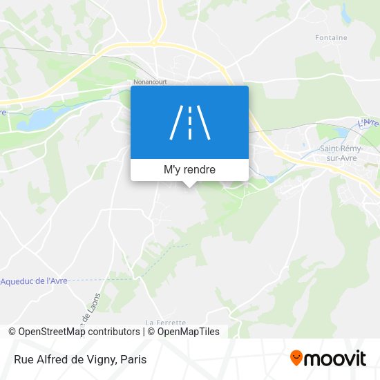 Rue Alfred de Vigny plan