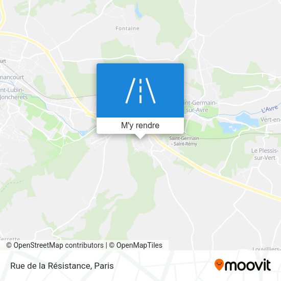 Rue de la Résistance plan