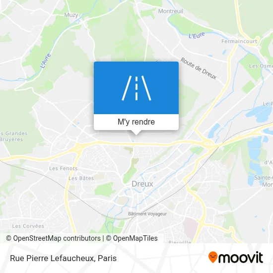 Rue Pierre Lefaucheux plan