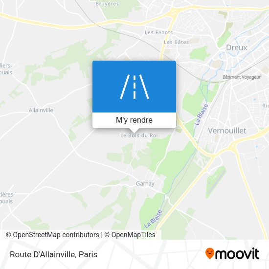 Route D'Allainville plan