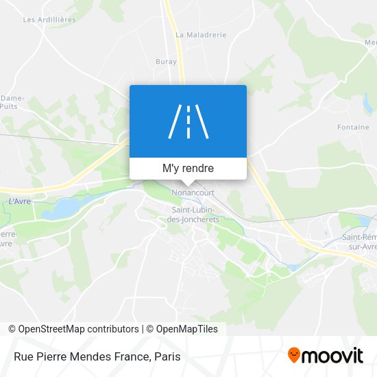 Rue Pierre Mendes France plan