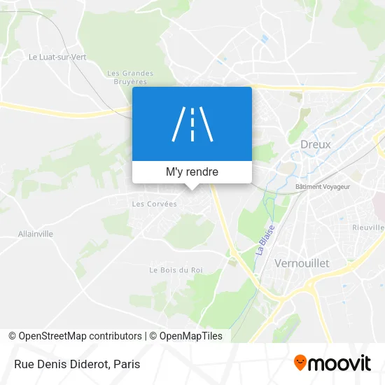Rue Denis Diderot plan