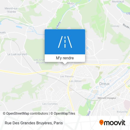Rue Des Grandes Bruyères plan