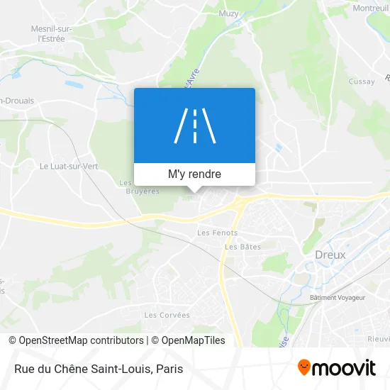 Rue du Chêne Saint-Louis plan