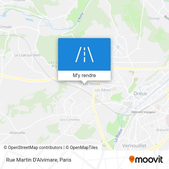 Rue Martin D'Alvimare plan