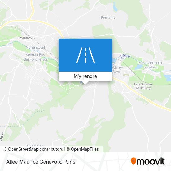 Allée Maurice Genevoix plan