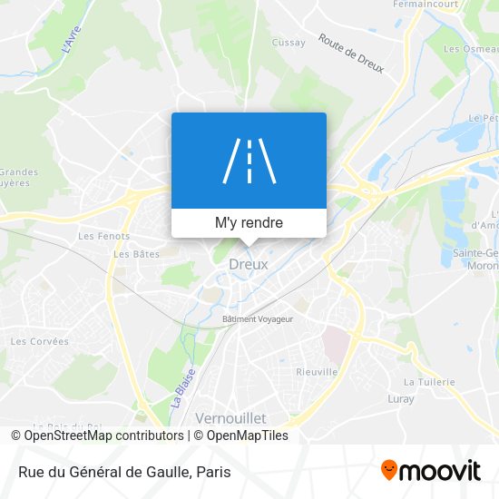 Rue du Général de Gaulle plan