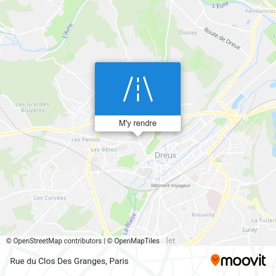 Rue du Clos Des Granges plan