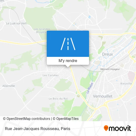 Rue Jean-Jacques Rousseau plan
