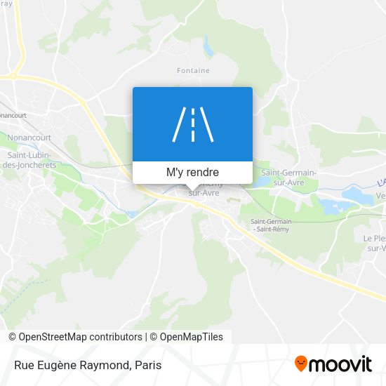 Rue Eugène Raymond plan