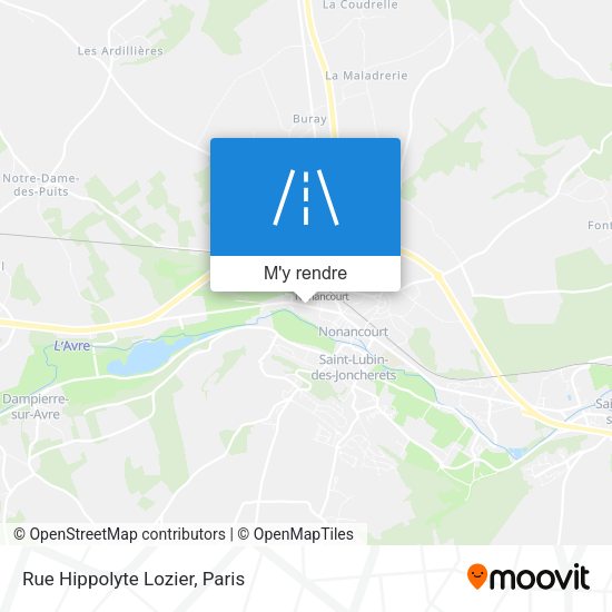 Rue Hippolyte Lozier plan
