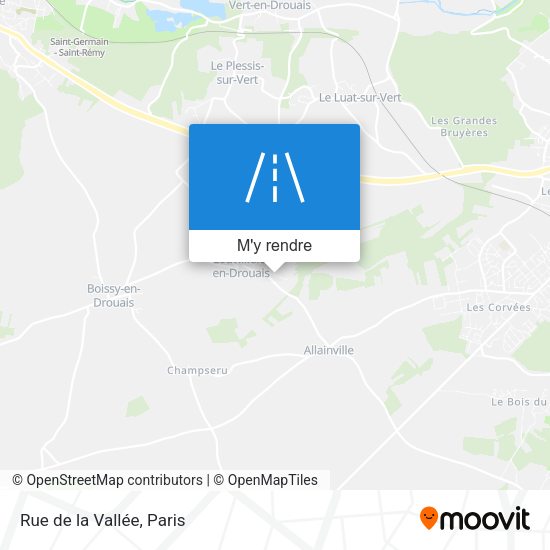 Rue de la Vallée plan