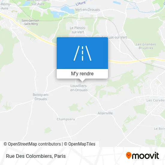 Rue Des Colombiers plan