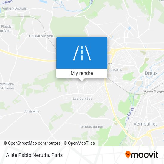 Allée Pablo Neruda plan