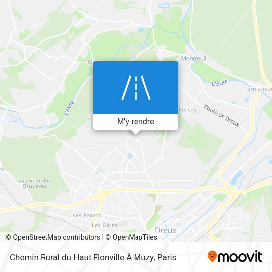 Chemin Rural du Haut Flonville À Muzy plan