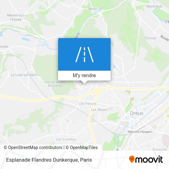Esplanade Flandres Dunkerque plan