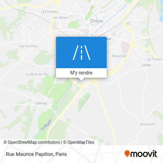 Rue Maurice Papillon plan