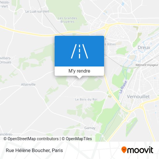 Rue Hélène Boucher plan