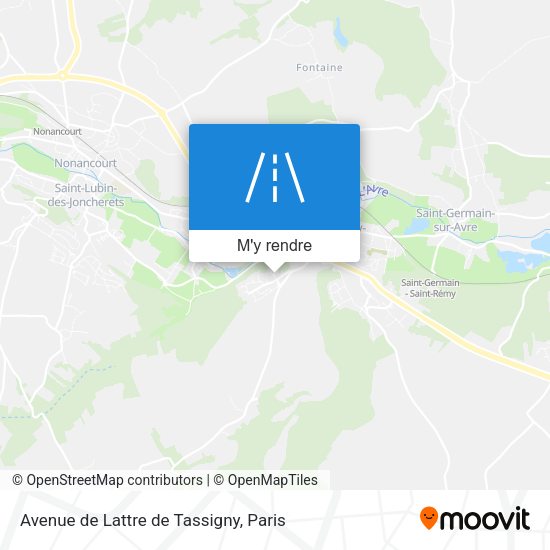 Avenue de Lattre de Tassigny plan