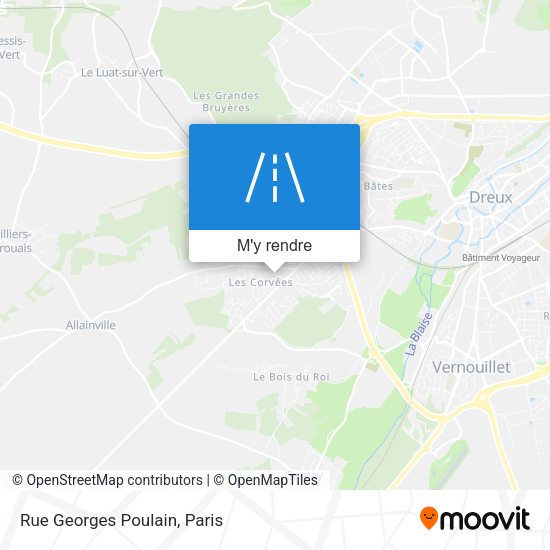 Rue Georges Poulain plan
