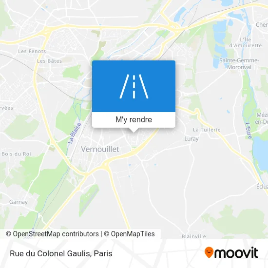 Rue du Colonel Gaulis plan