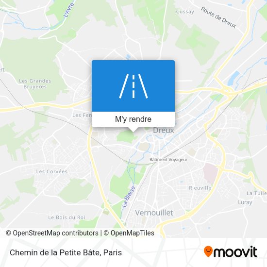 Chemin de la Petite Bâte plan