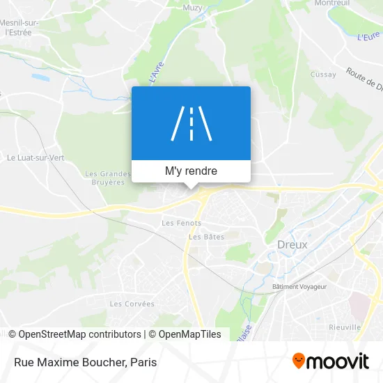 Rue Maxime Boucher plan